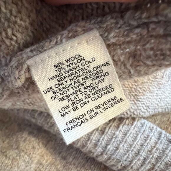 Anthropologie Moth Sweater Womens XS Tiered Peplum Ruffle Button Wool Blend - Picture 7 of 7